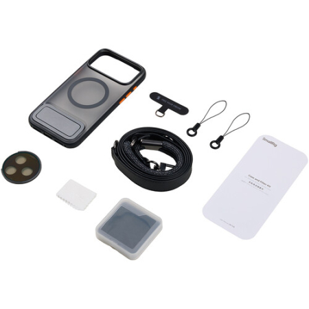 SmallRig 6741 - lekki zestaw fotograficzny do iPhone 18 Pro (case/etui, filtr CPL i pasek) - zawartość zestawu